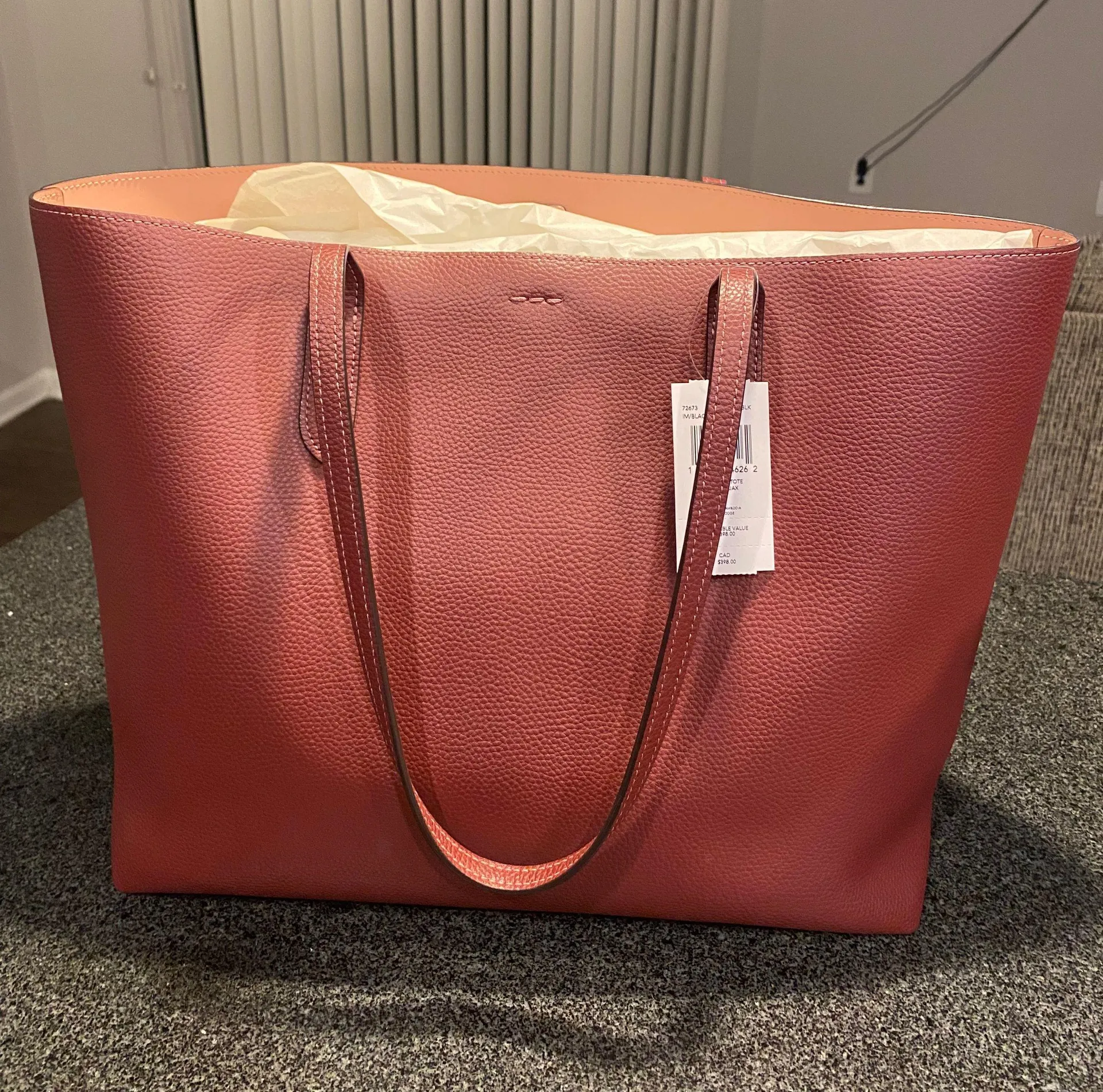 Coach Leather Town Tote - Image 3