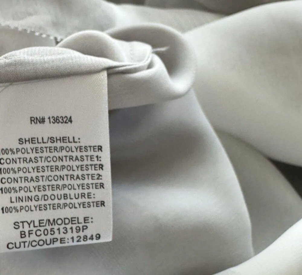 NWT Halston Heritage size 2 Cut Out Sheer Tie Dye short beige Dress $395 - Image 7