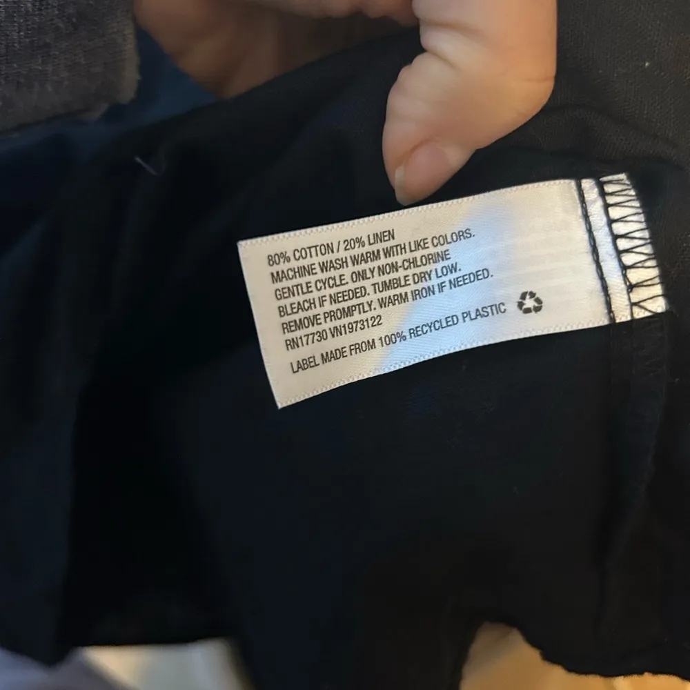 Wild Fable Black Linen Blend Smocked Sundress - Image 5