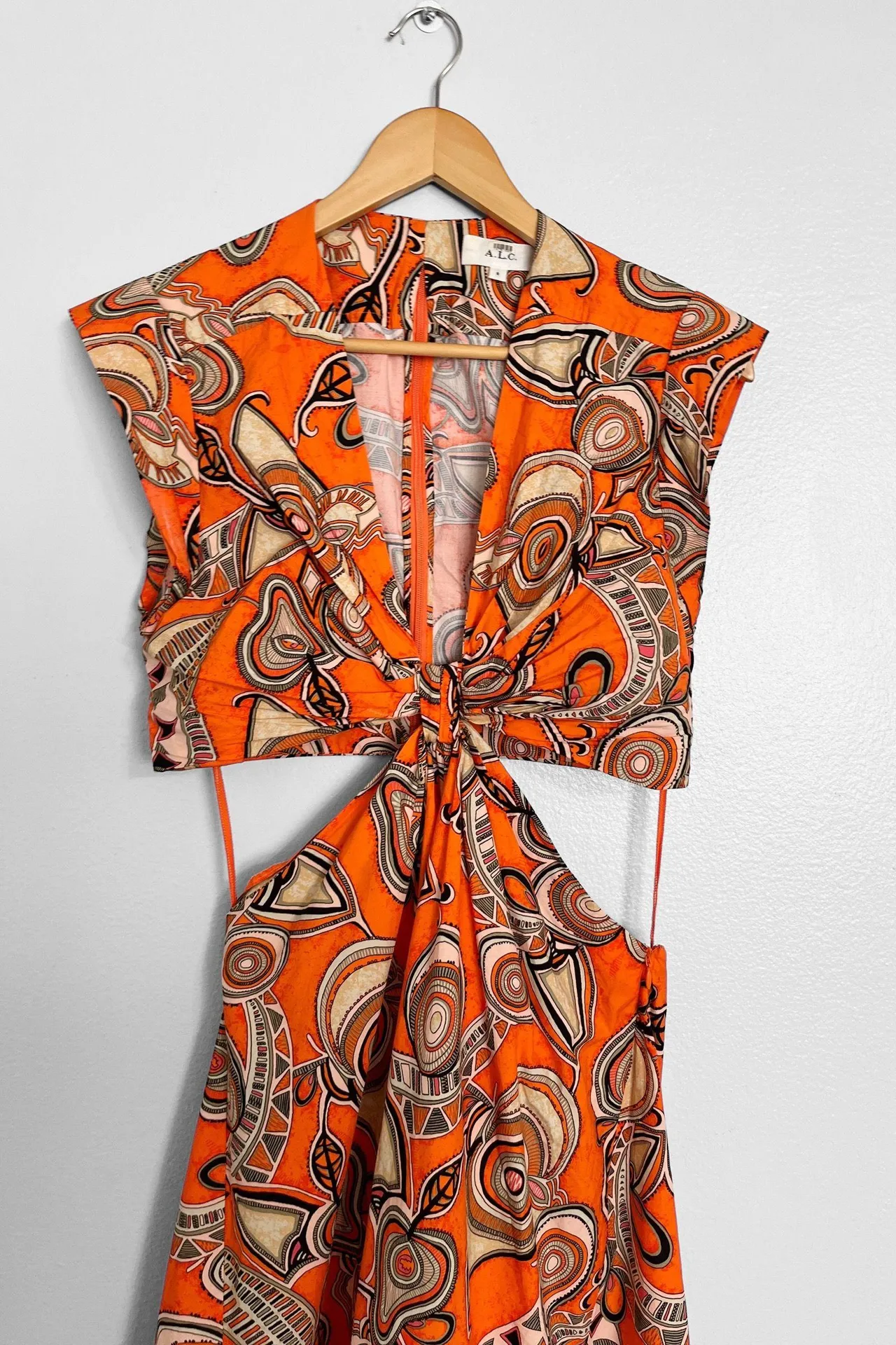 A.L.C Alexandria Iconic Cutout Midi Dress - Image 4