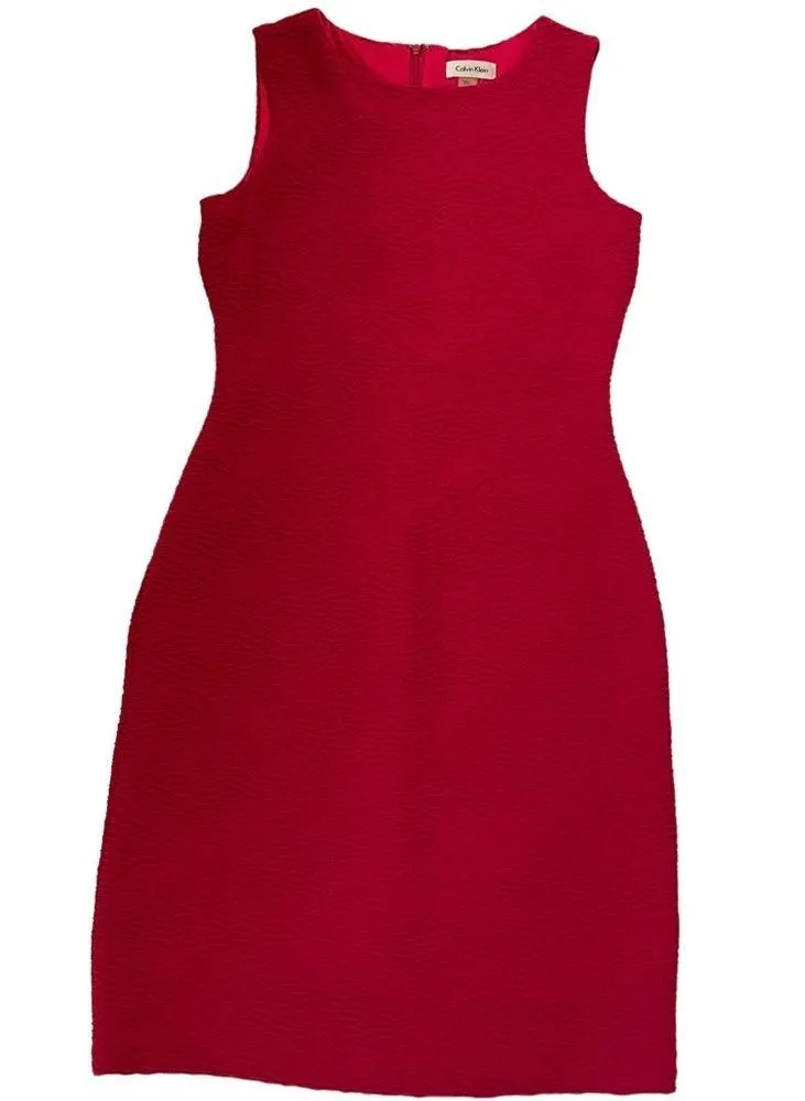 Calvin Klein Women’s Size 4 Bodycon Sheath Dress Pink #11•4 - Image 5