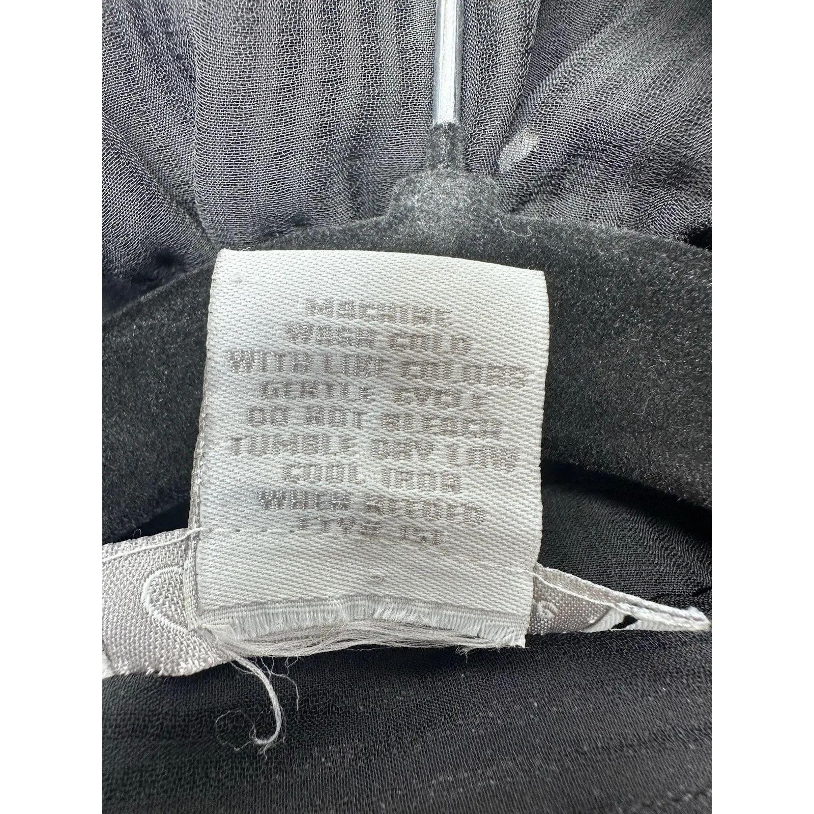 CHARLOTTLE RUSSE Women’s sheer blouse Size L black color -A32- - Image 13