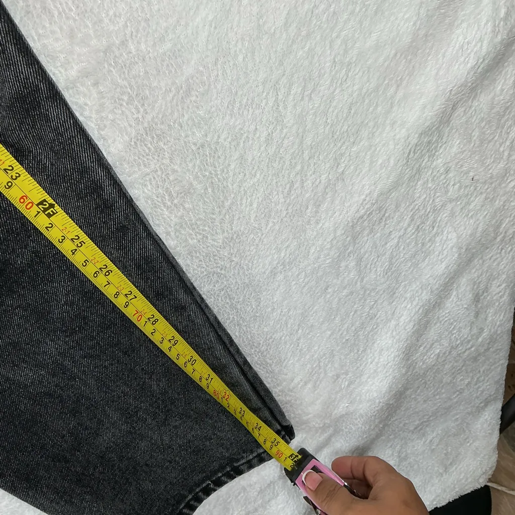 White Fox Boutique Charcoal Straight Leg Jeans - Image 8