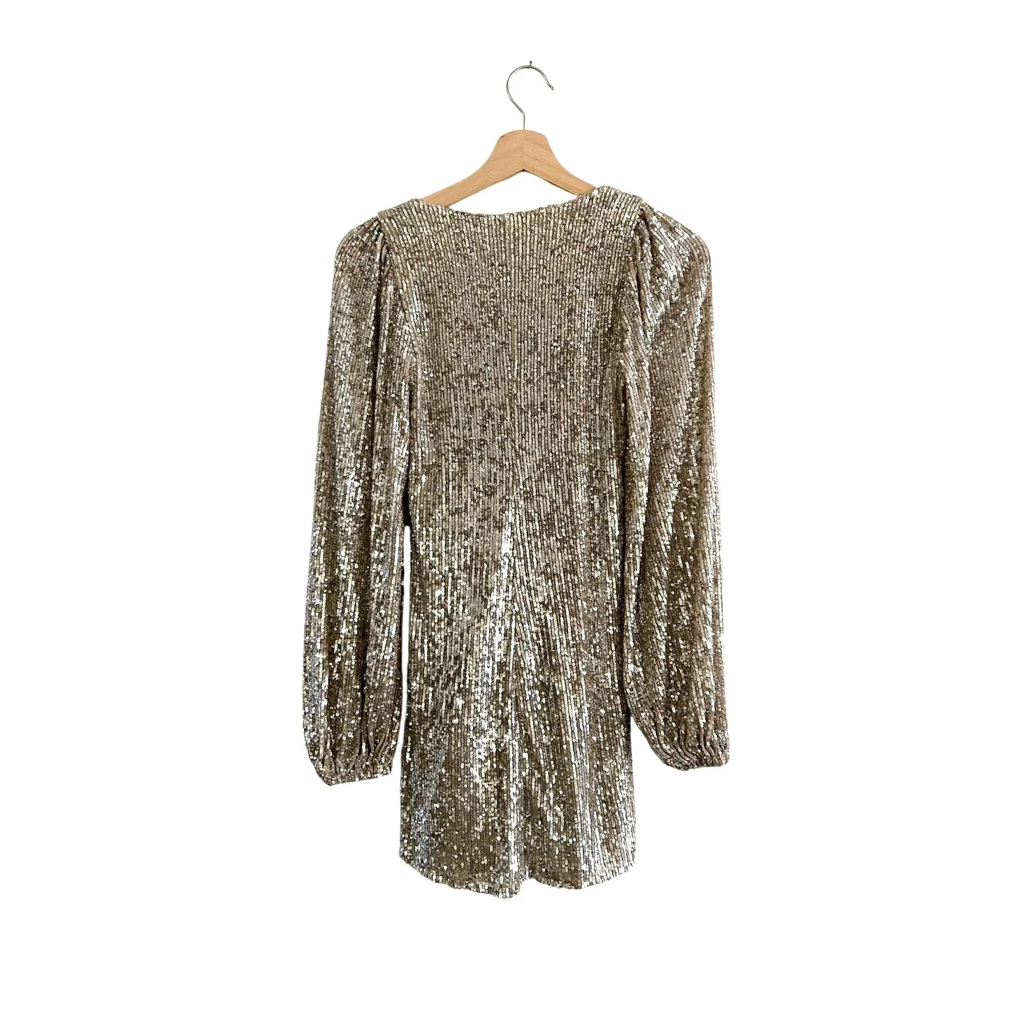 Show Me Your Mumu Aniston Mini Dress in Platinum Sequins XS NWT - Image 7