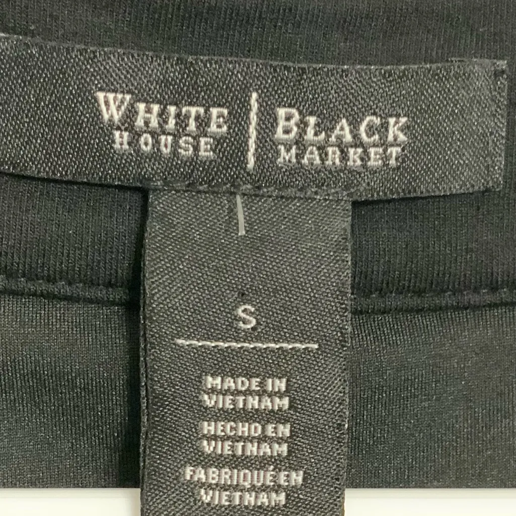 NWOT White House Black Market Black and White Stripe Dress Size Small - Image 4