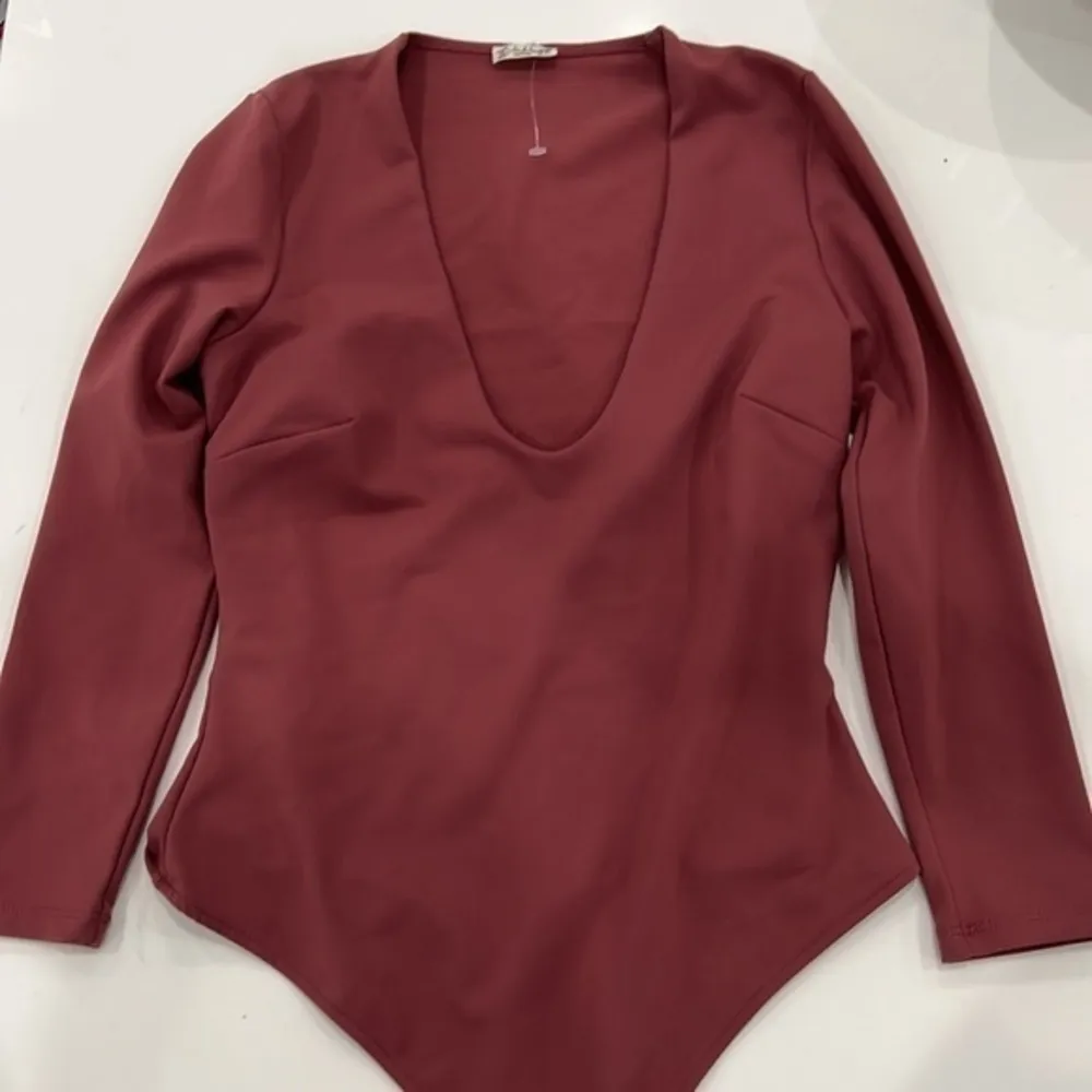 NWOT Free people intimacy close call duo bodysuit in coyote - Image 4