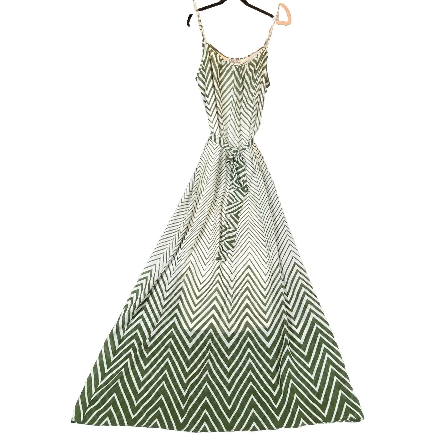 Robbie Bee Maxi Dress Size 10 Belted Sundress Sleeveless Lined Summer Spaghetti‎ - Image 4