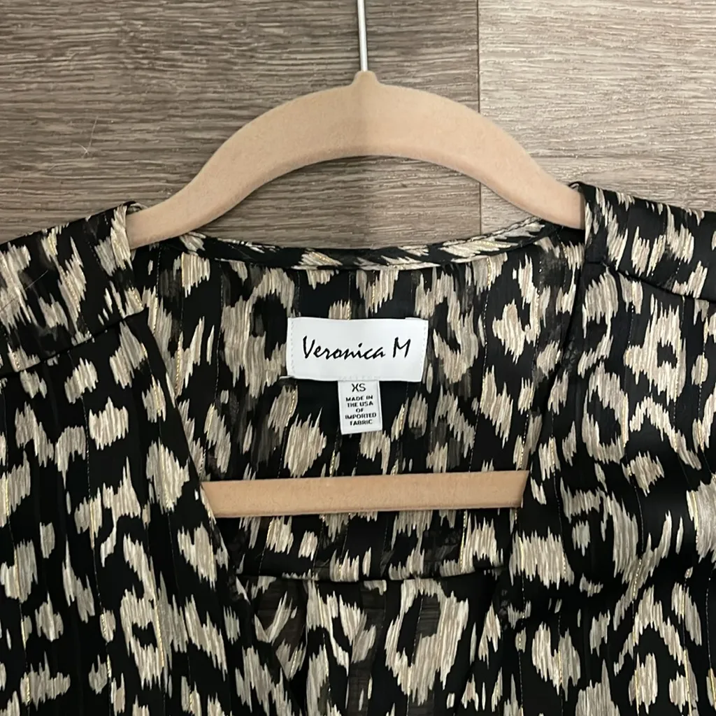 Veronica M puff sleeve wrap blouse - Image 3