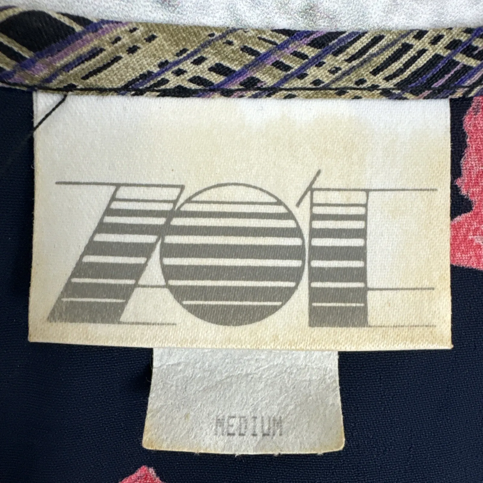 ZOE California USA [Size Medium] Blue Floral Print Rayon‎ Tie BackDress - Image 2