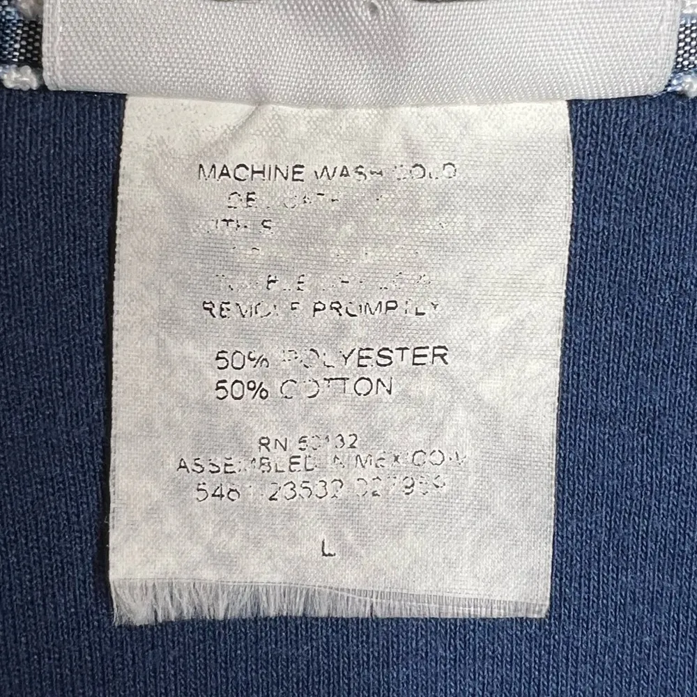 Vintage Bon Worth Floral Butterfly Shirt Collar Women’s Size Large Blue cottage - Image 4