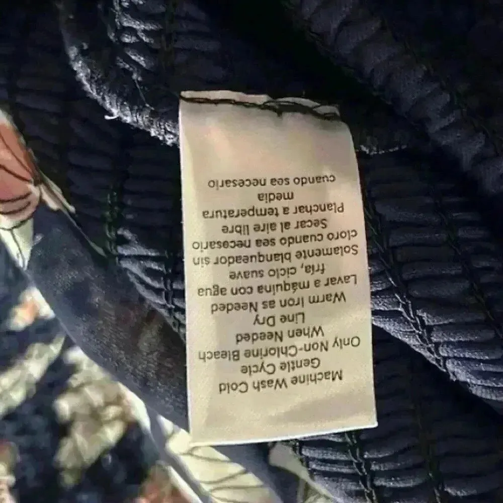 Venus Women's XL Multicolor Sheer Floral Smocked Maxi Dress Long - Image 9