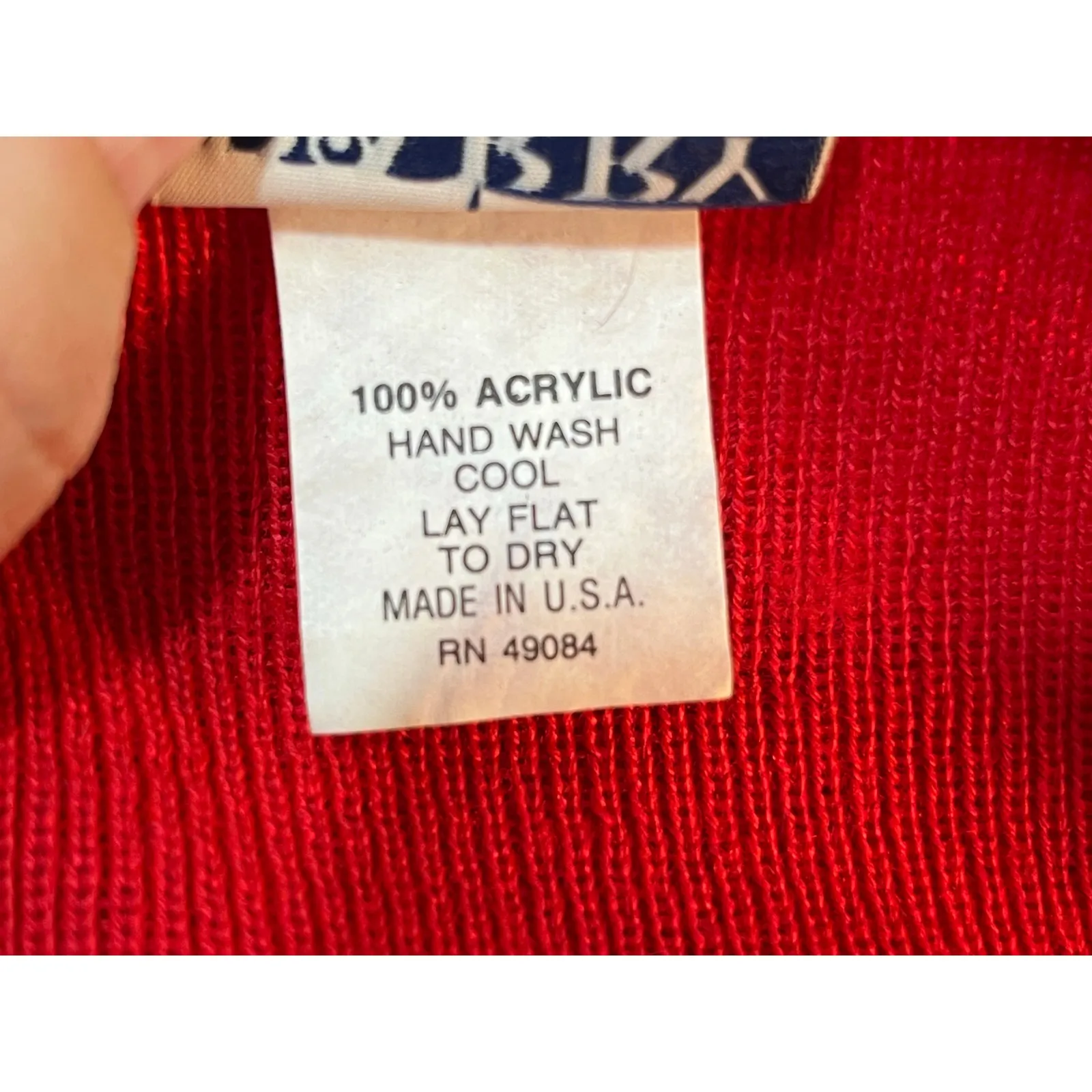 VTG Barry & Me Sweater Large Red Sequin Celestial Stars Moon 80s 90s Holidays - Image 6