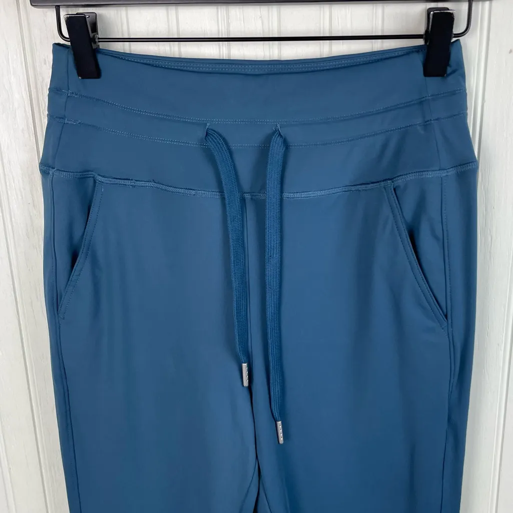 NEW Halara Softlyzero High Waisted Jogger Athletic Pants Size Small Teal Blue - Image 3