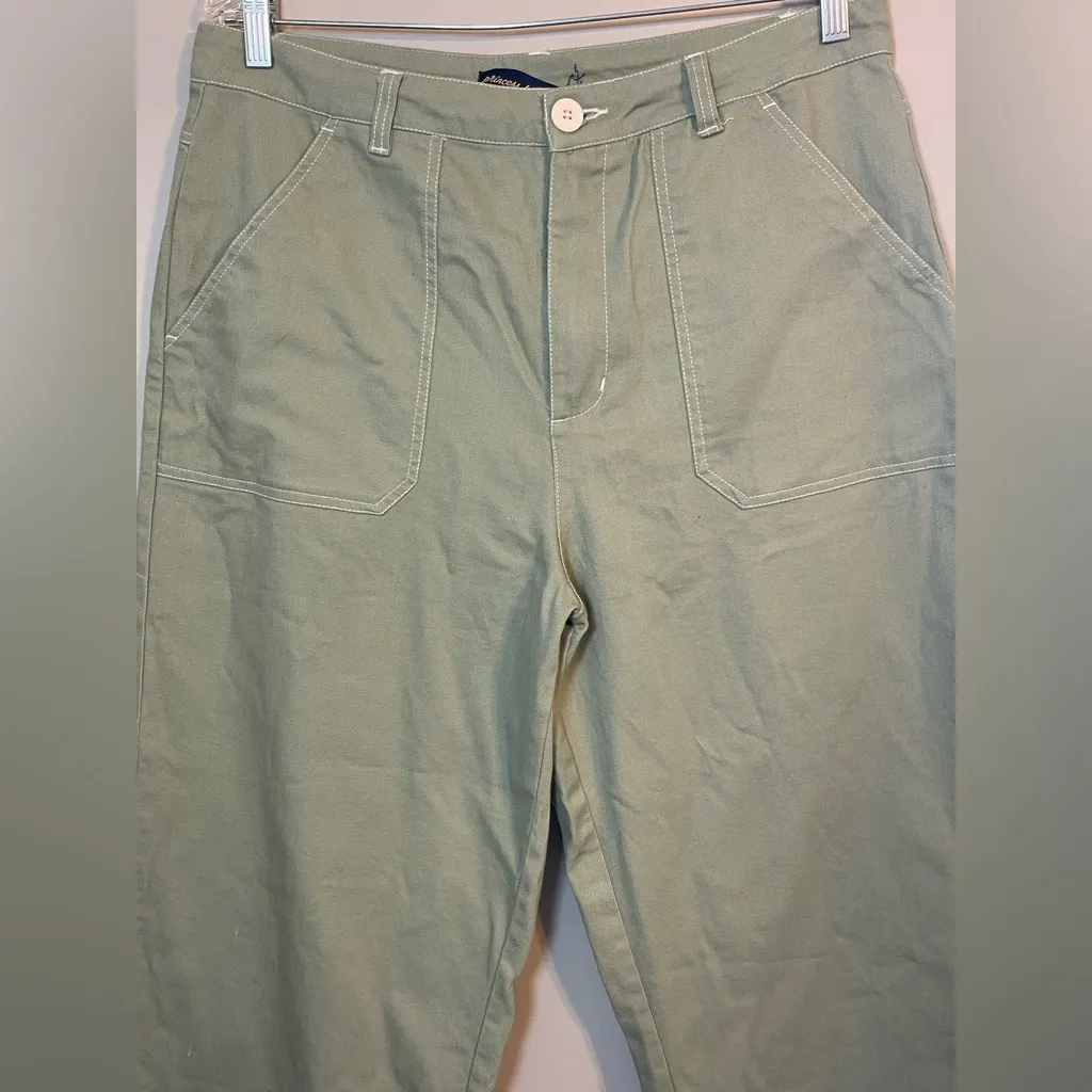 Princess Highway Olive Trousers Green Size 16 - Image 2