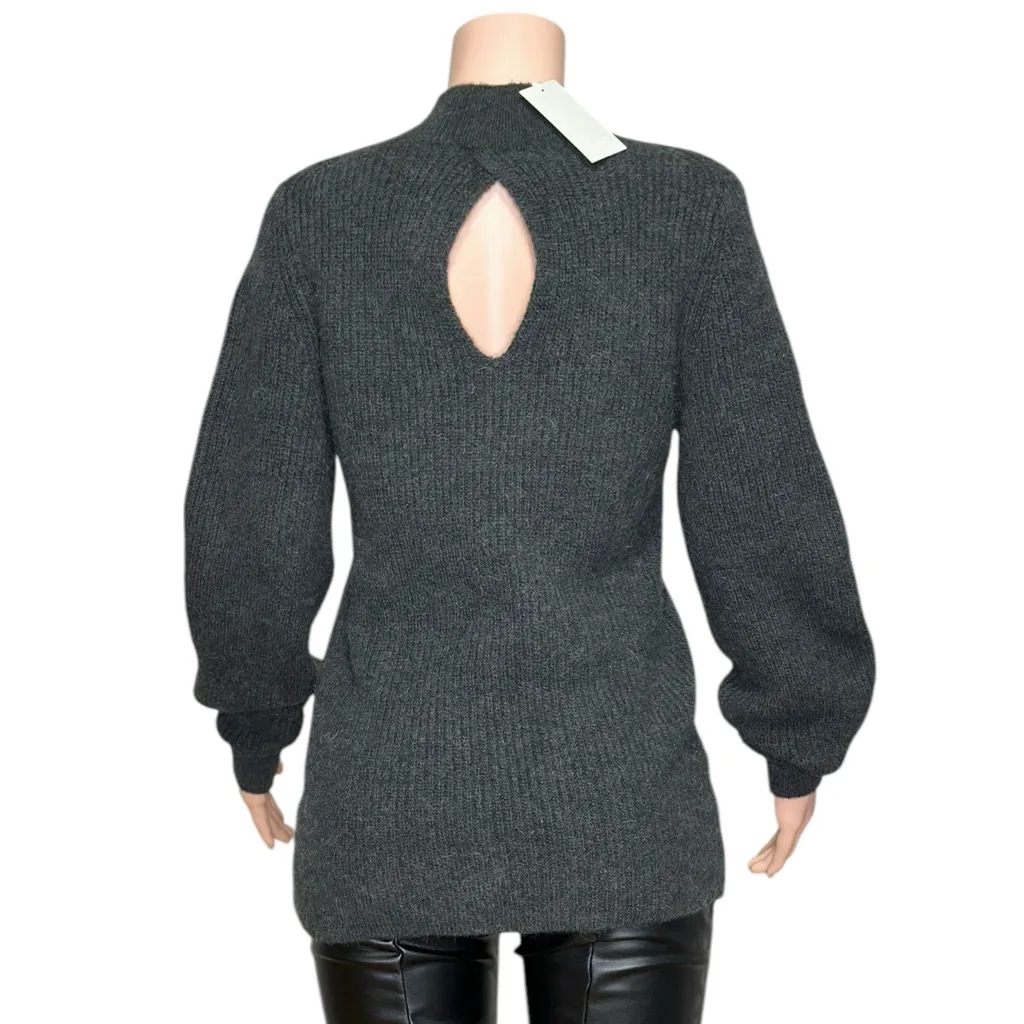 COS Lana Alpaca Blend Knit Pullover, Gray, XS - Image 10