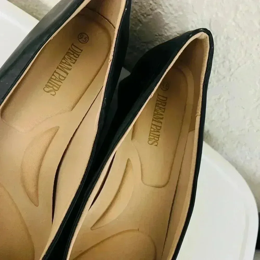 DREAM PAIRS Women's Chunky Heels Closed Toe Low Block Work Shoes Pointed Toe - Image 10