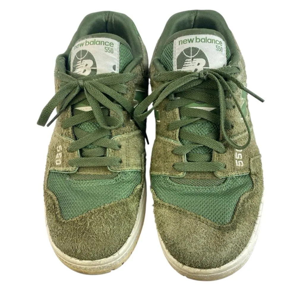 New Balance Nori Women's Green Suede Lace Up Low Top Sneakers Shoes Size 11 - Image 2