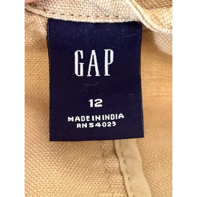GAP Women’s Beige Linen Cotton Blazer Jacket Size 12 Y2K - Image 4