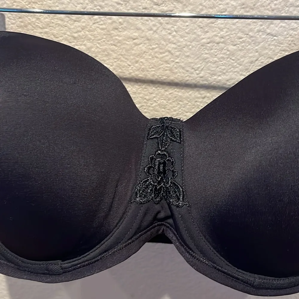 New Vanity Fair Beauty Back Black Strapless Convertible Bra Size 34DD NWT - Image 3