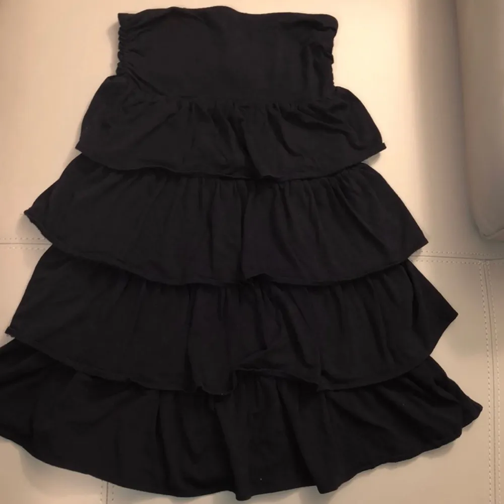 J. Crew Small layered tube dress Spandex cotton modal rayon blend dress. Blue l - Image 5