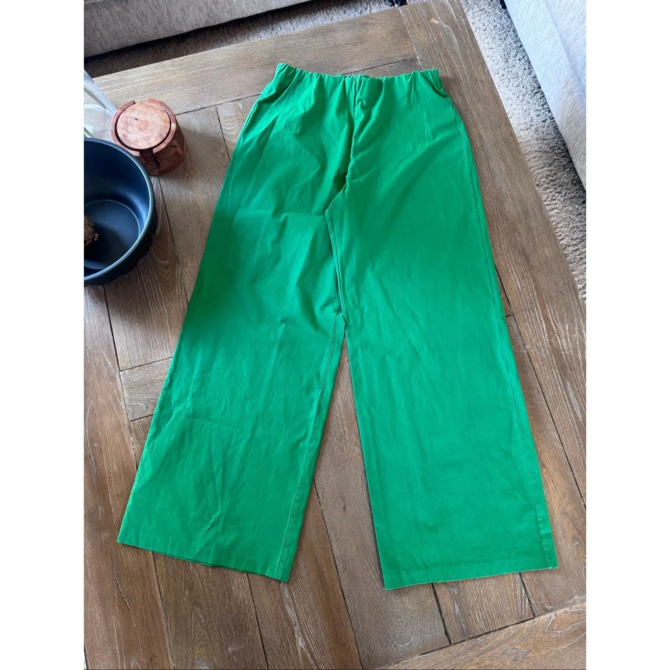 Ann Mashburn NWOT  Fallon Pull-on Pant in Kelly Green Size Small - Image 3