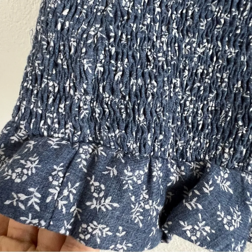 Storia Ditzy Floral Smocked Ruffle Boho Romantic Skirt Small - Image 4