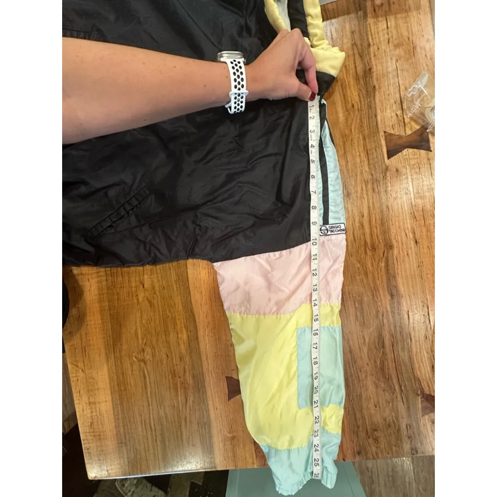 Women's Sergio Tacchini Jacket Size M Black Multi - Image 8