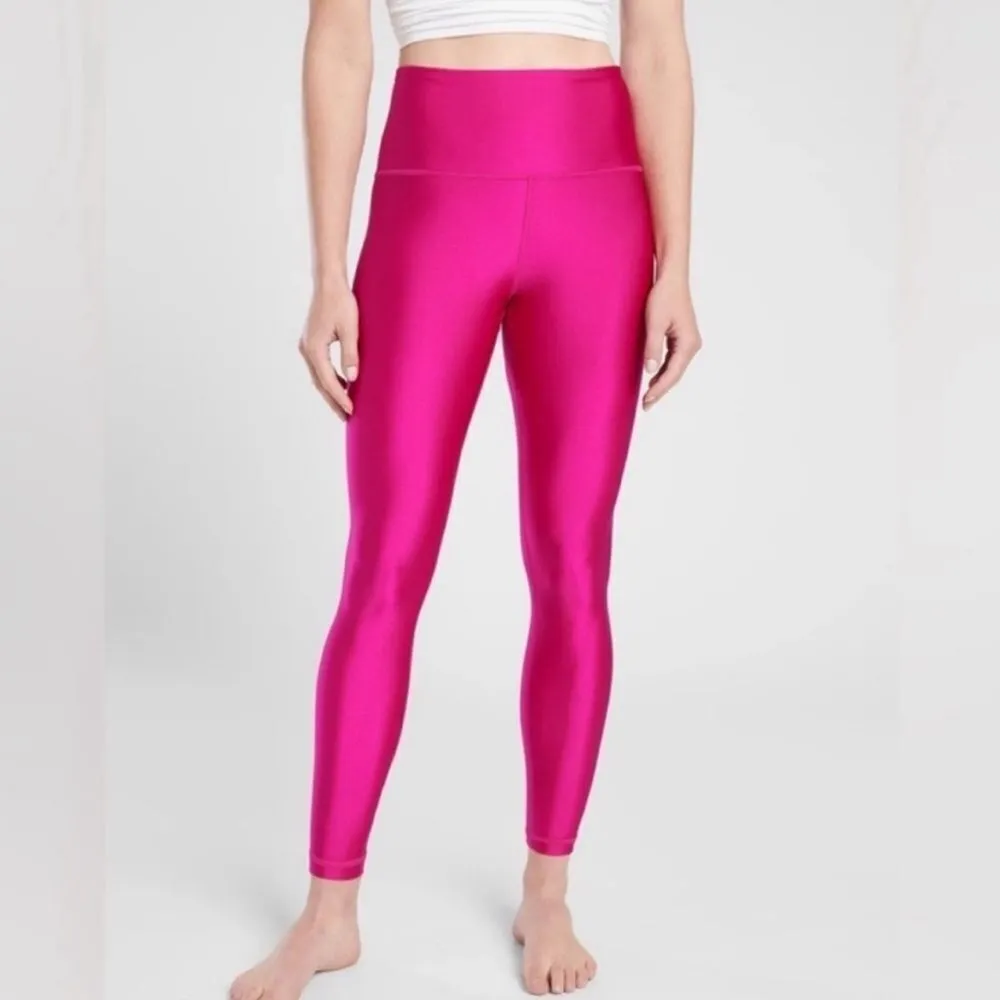 Athleta Elation Shine Tight Legging Cyclamen Hot Fuchsia Pink- Size 0 XXS - Image 2