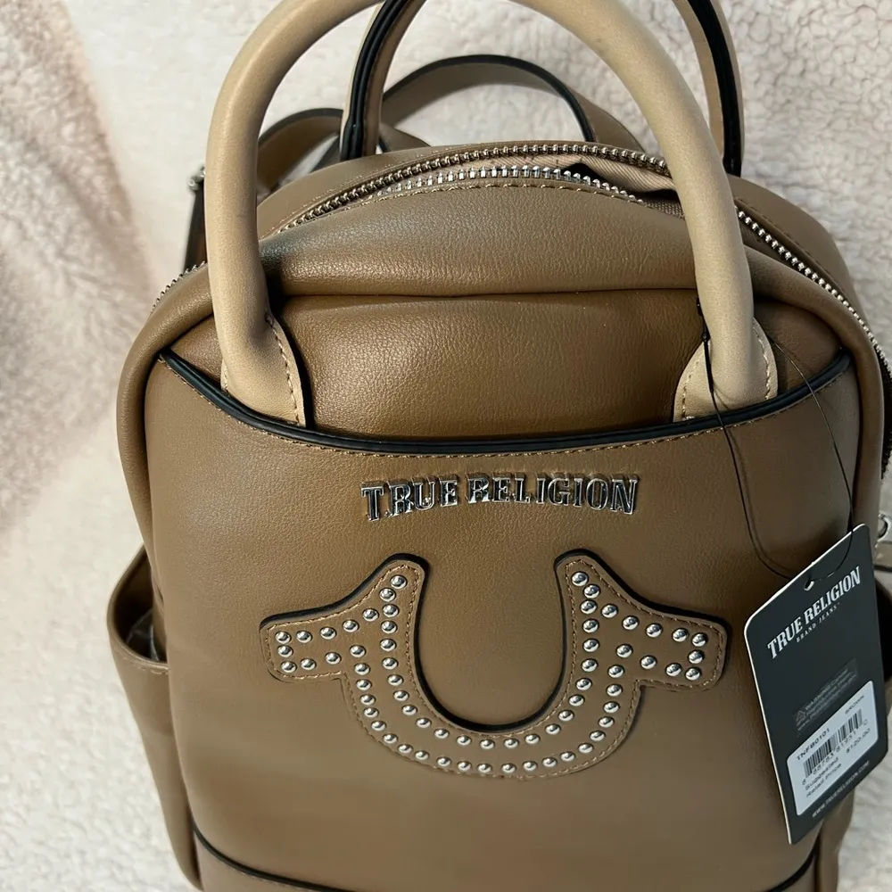 True Religion mini backpack studded light brown - $87 (56 