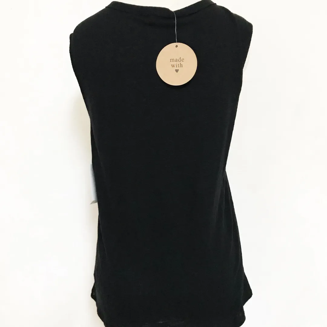 Daisies Choker Black Tank Top - Image 3