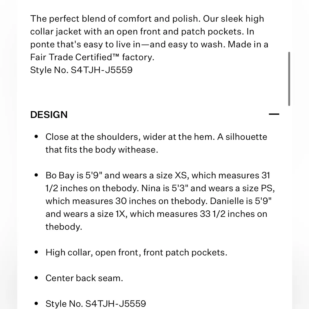 Eileen Fisher Flex Ponte High Collar Jacket in Ocean - Image 4