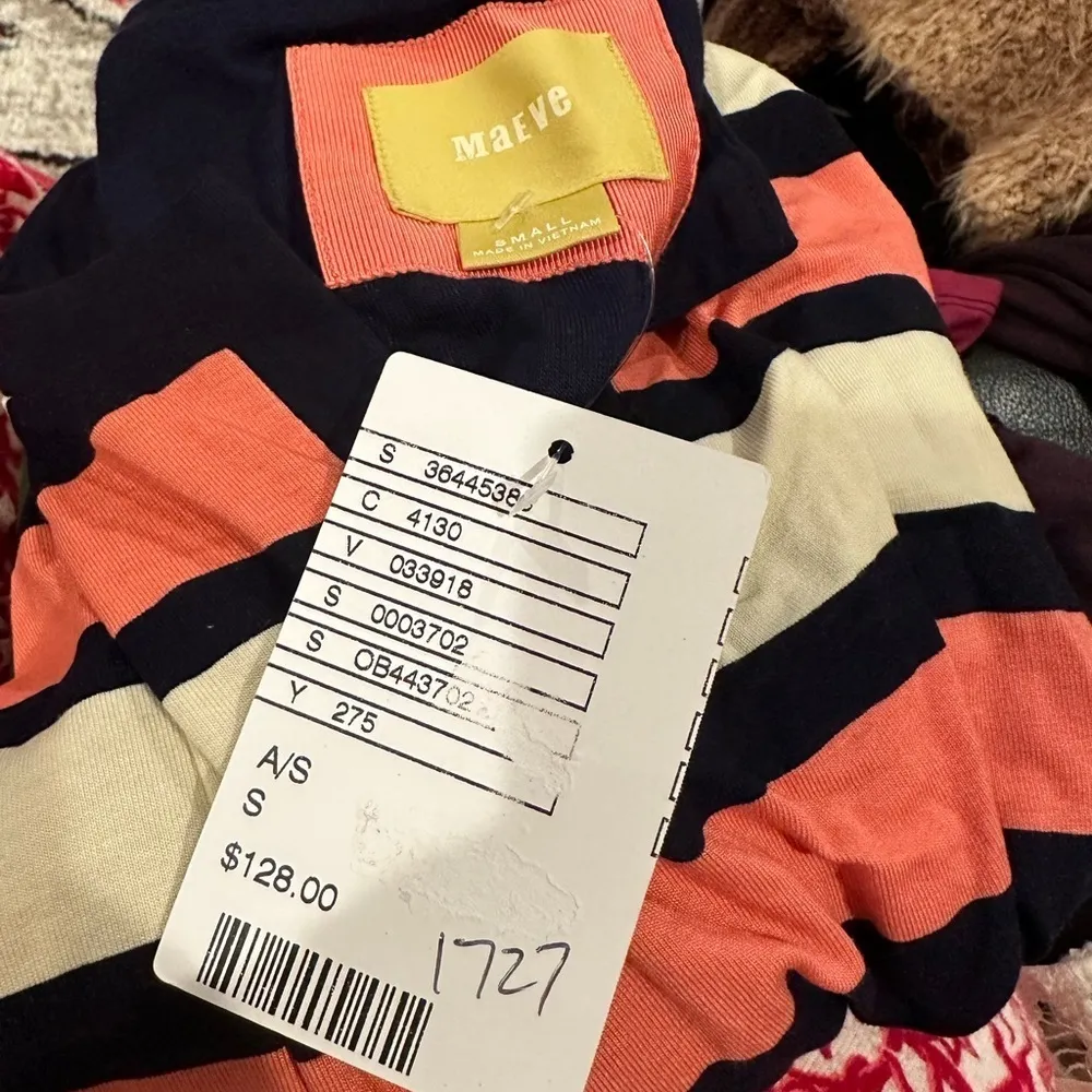 ANTHRO MAEVE DAVINA RAINBOW LAYERED STRETCHY TUNIC DRESS S - Image 6