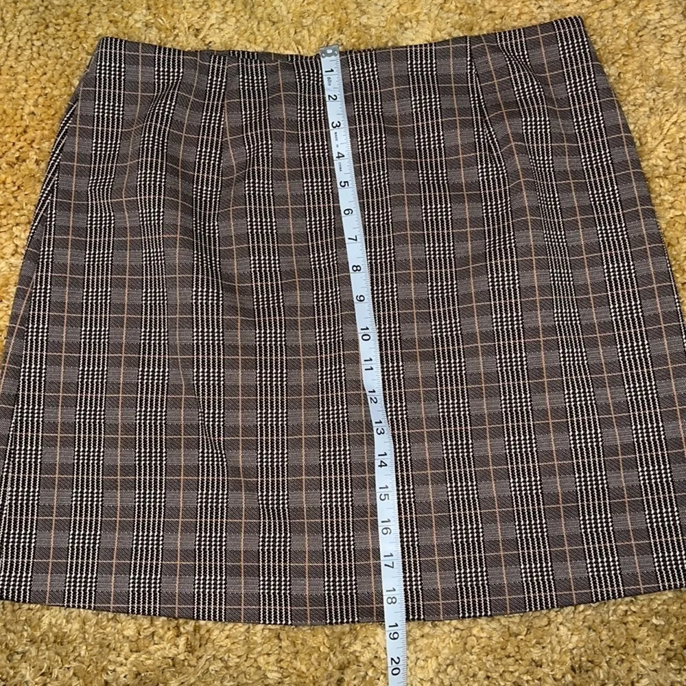 Soho  Brown Pin Striped Mimi Skirt - Image 5