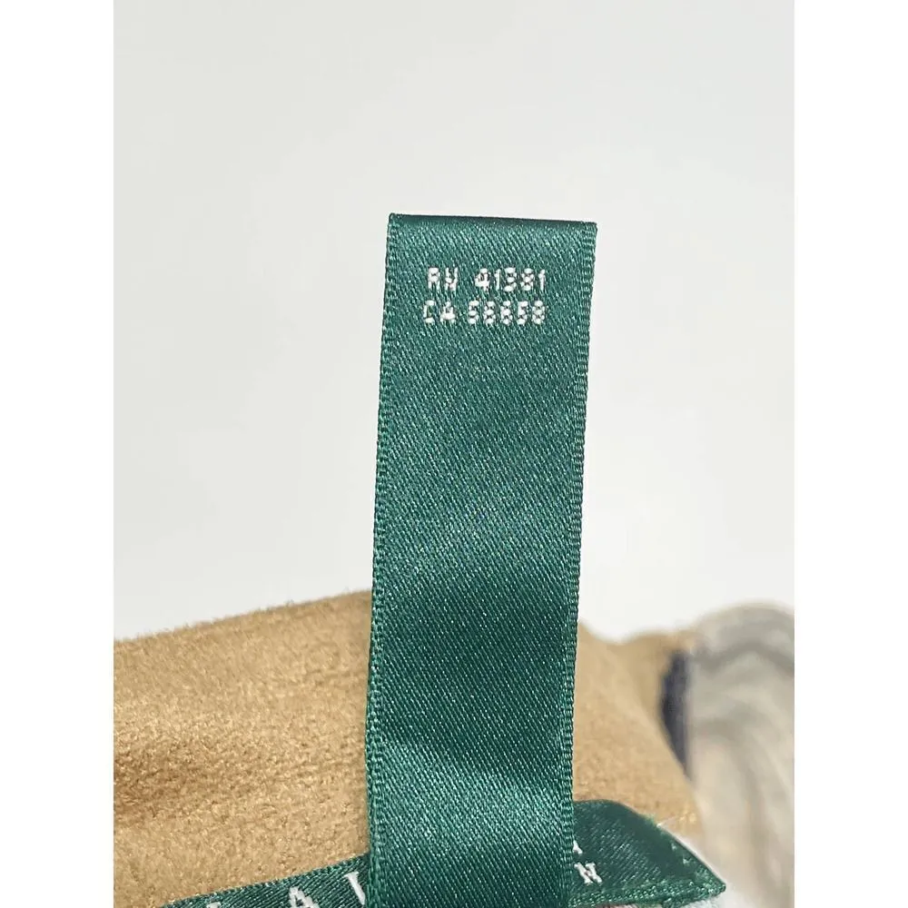 Lauren Ralph Lauren Patchwork Knee Length Dress Faux Suede Wrap Belt Green Small - Image 12