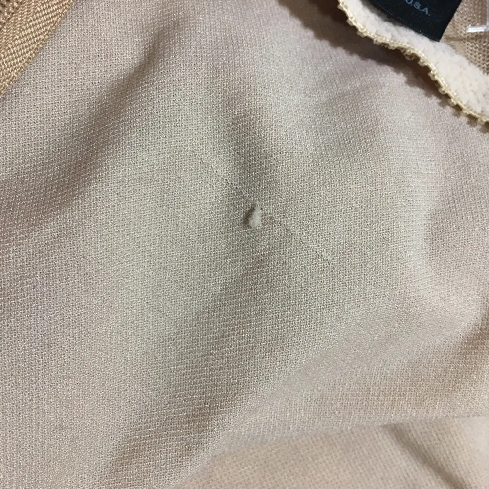 Moda International Nude & Cream Bead Dress Size 6 Tan - Image 5