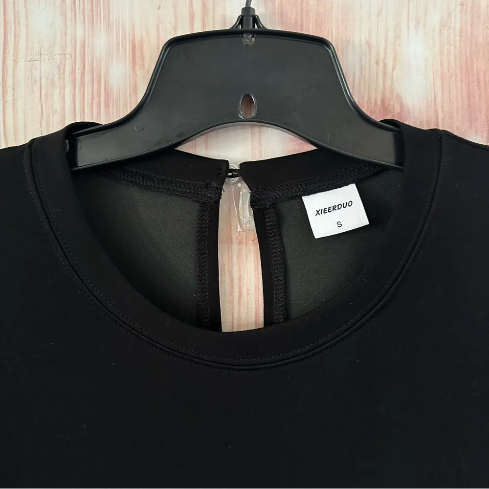 Amazon XIEERDUO Black Short Sleeve Romper Size Small - Image 6