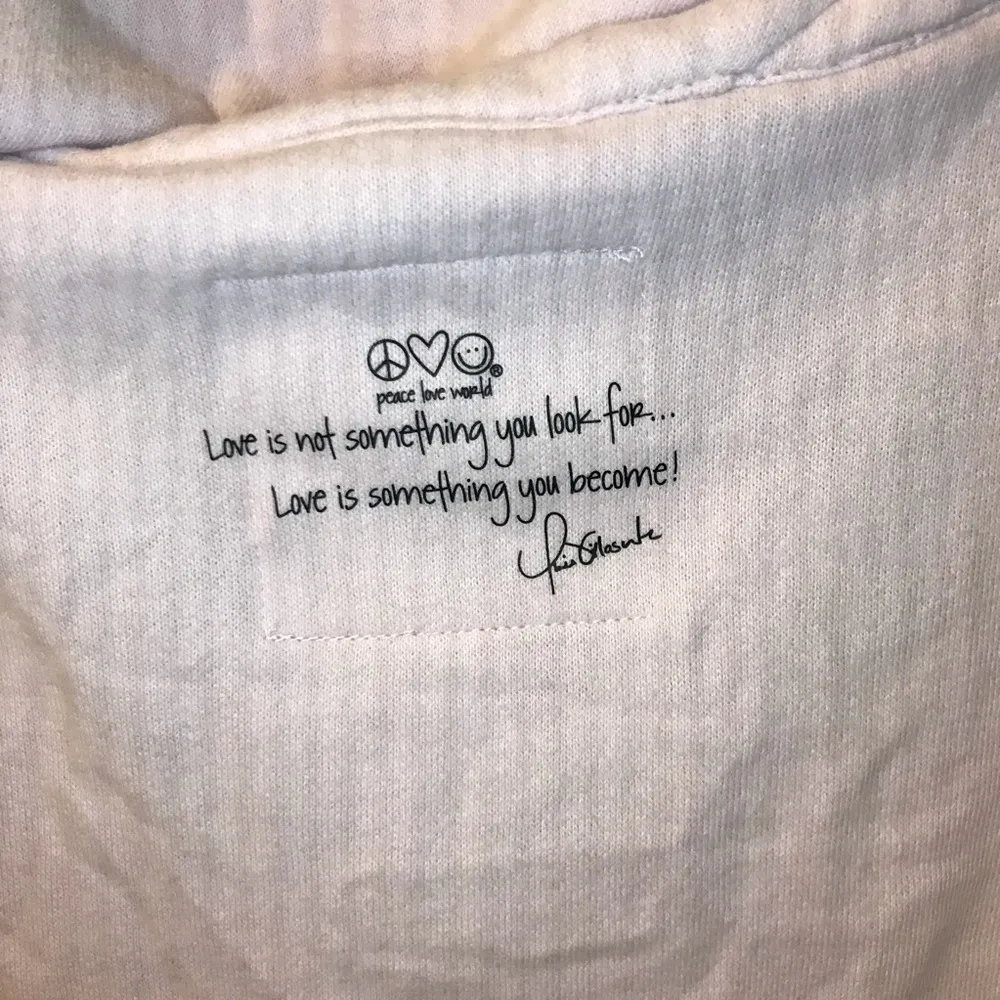 Peace Love World pink sweater Asymmetrical Neck Sweater XS  raw hem - Image 6