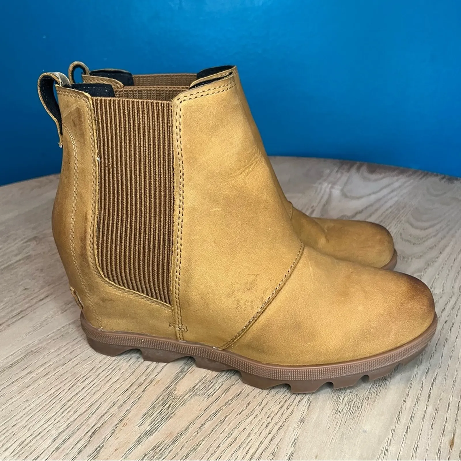 Sorel Joan of Arctic Wedge II Waterproof Winter Chelsea Boot Camel Tan Women’s 8 - Image 2