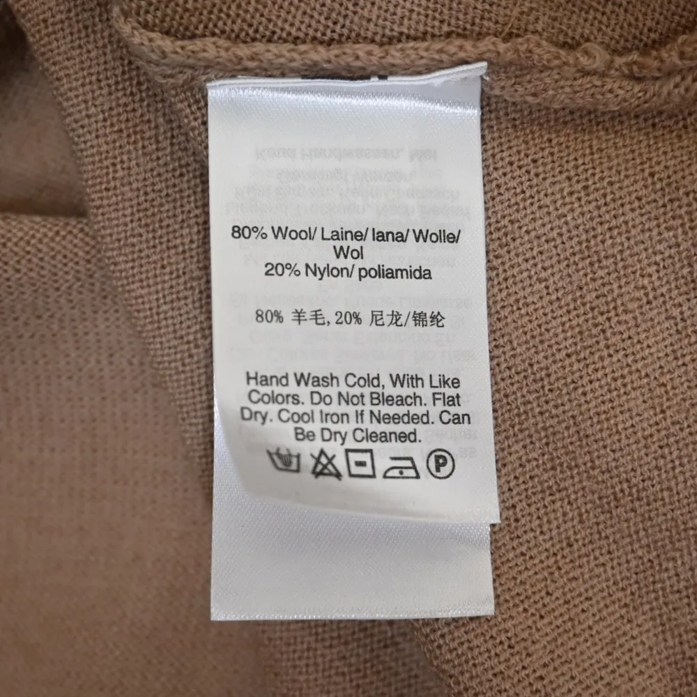 Donna Karan New York Womens M Asymmetric Cowl Neck Wool Blend Sweater NEW - Image 9