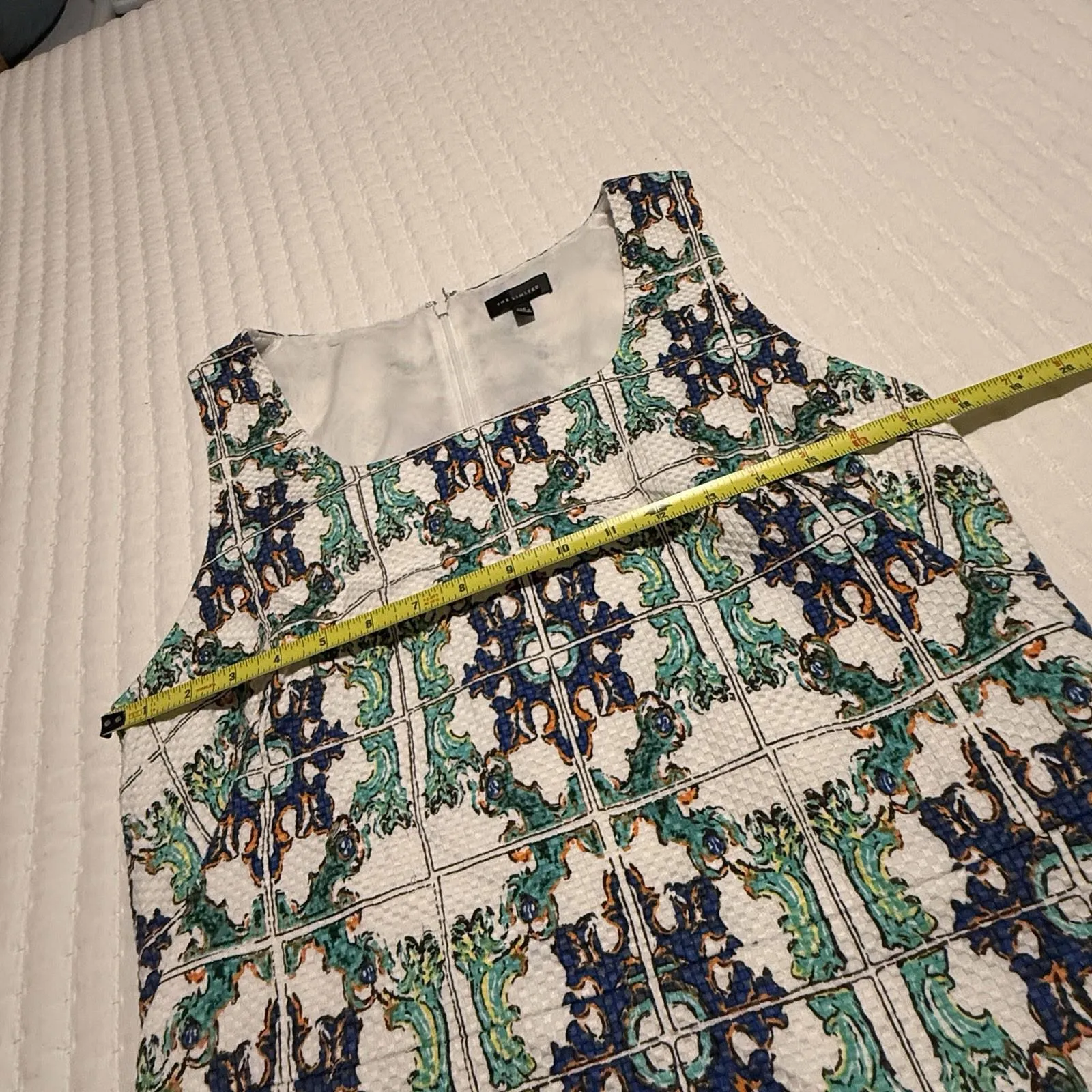 The Limited Multi Color Lemon Sheath Dress Sleeveless Sz 12 - Image 5