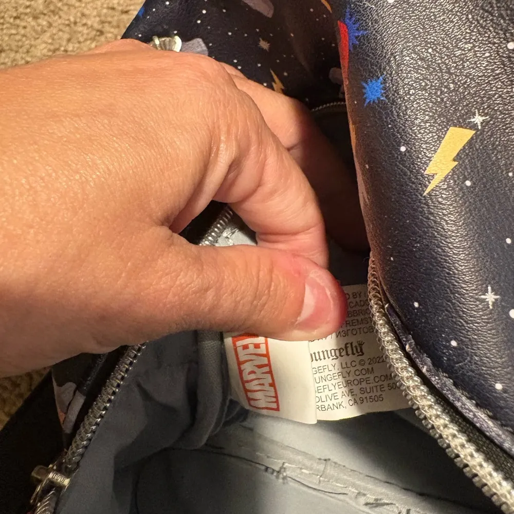 🌀 Marvel Loungefly Mini Backpack – Chibi Thor Print 🌀 - Image 6