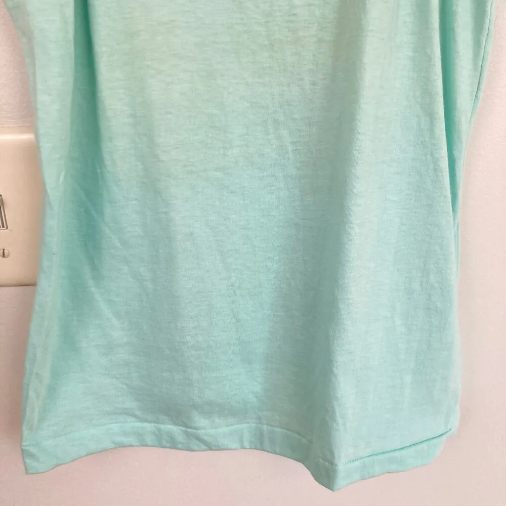 Vintage Y2K Womens S Mint Green Lace Trim Stretch Cami Fairy Coquette Twilight - Image 5