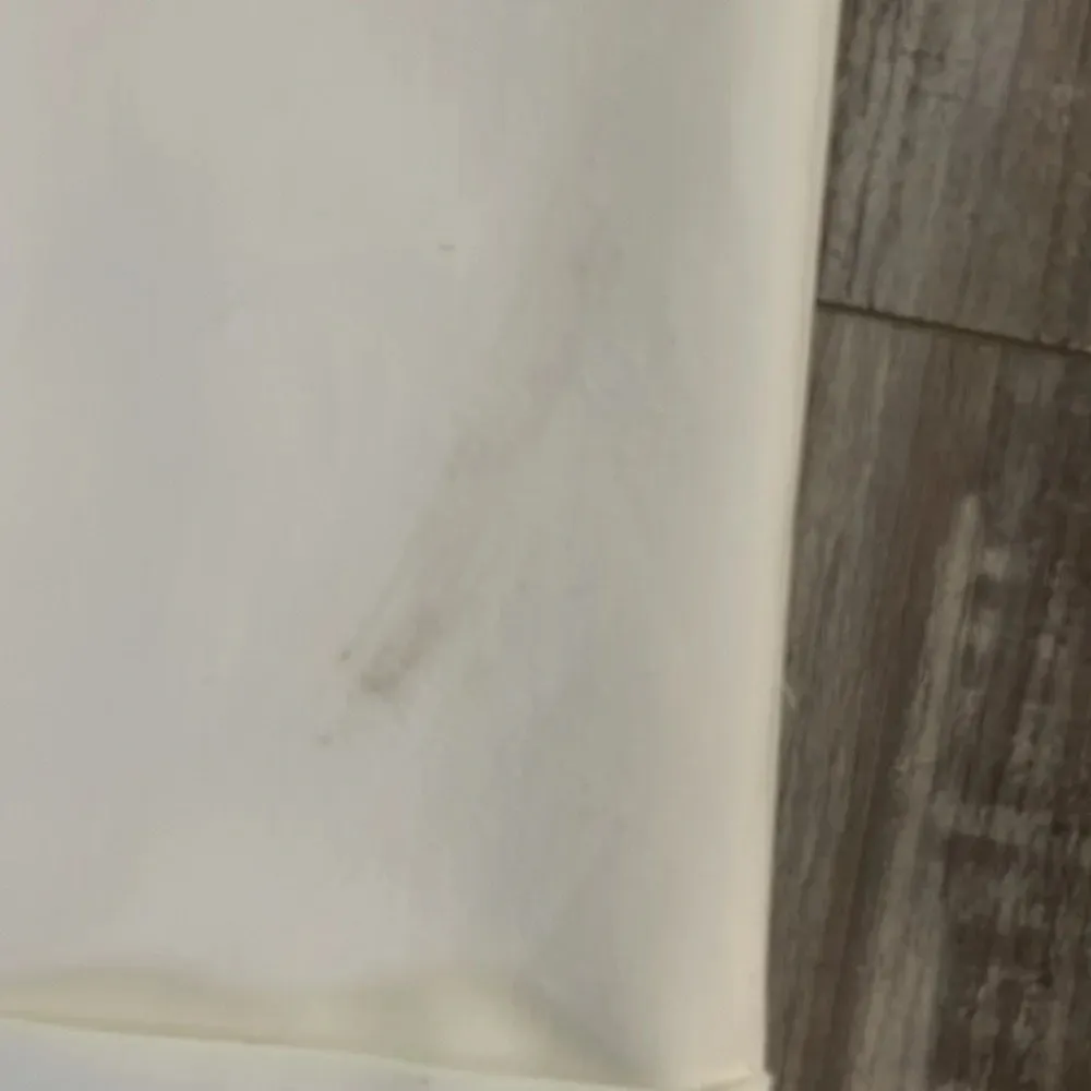 ZARA Cuffed Wide Leg Work Pants with Pockets - White - Small - Image 6