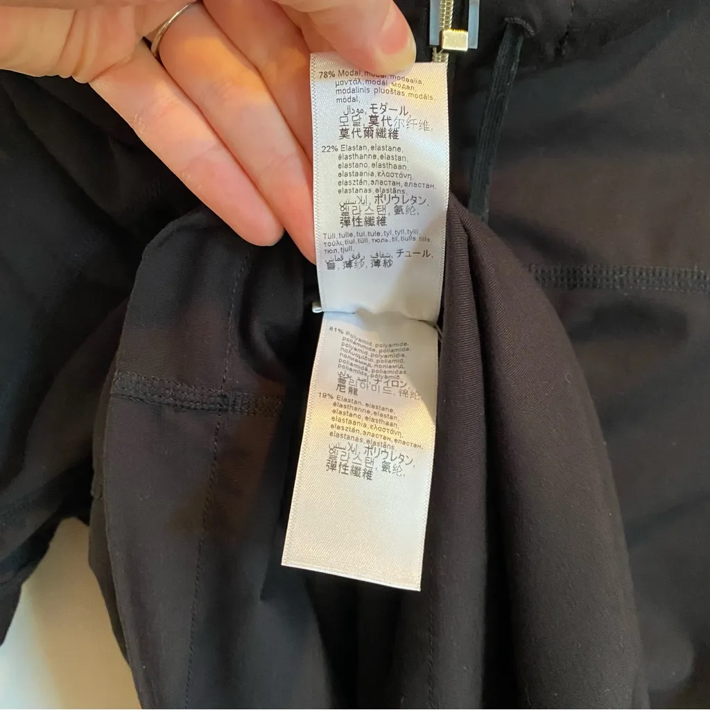 Wolford‎ Saraya Pullover Black Hooded Long Sleeve Pure fabric & mesh size xs - Image 7