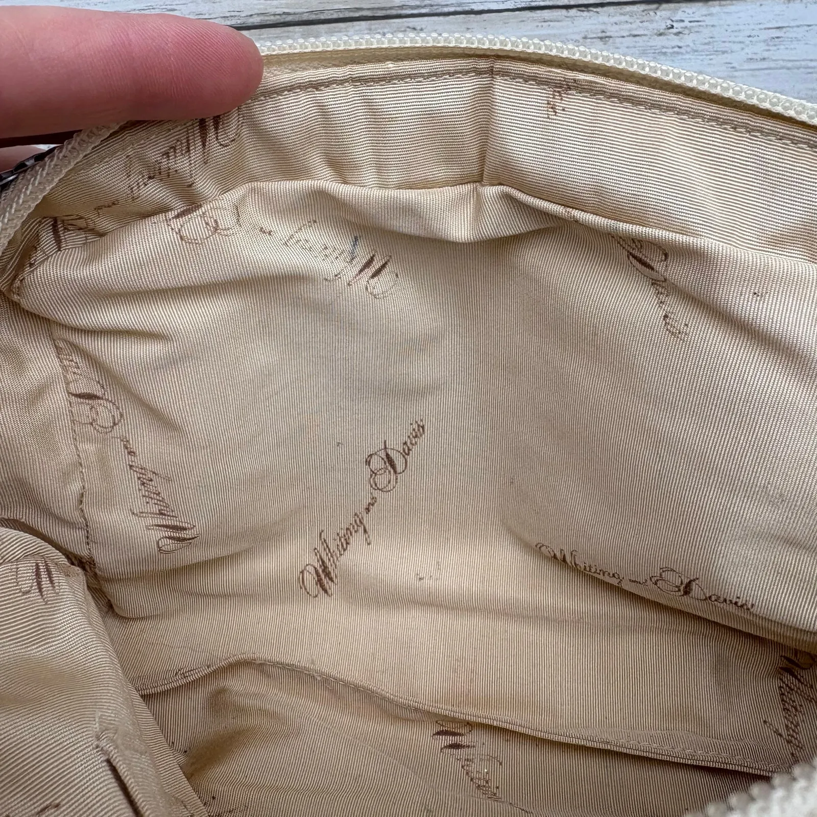 VTG Whiting and Davis Purse Metal Mesh Ivory Shoulder Bag Retro Classic Evening - Image 9