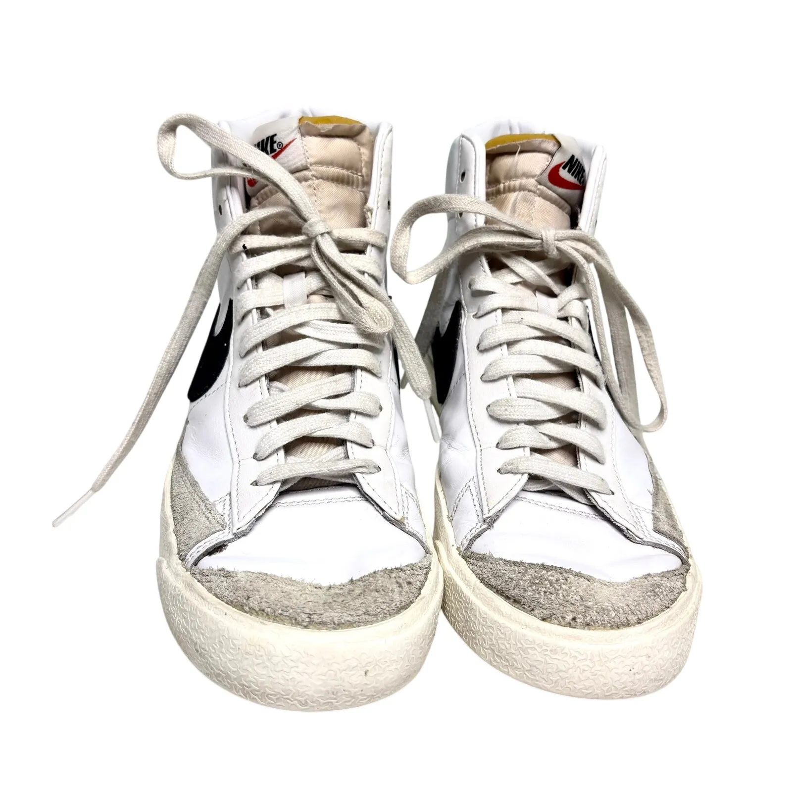 Nike Women’s Blazer amid 77 High Top White Leather Sneaker 10.5 - Image 7