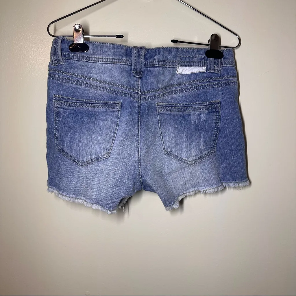 Jolt  Blue Studded Jean Shorts - Image 2