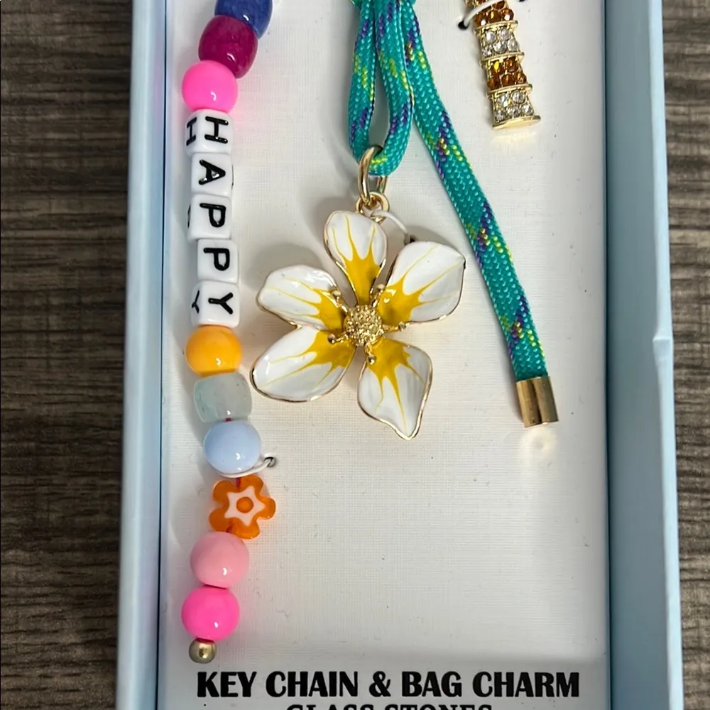 Piper K | Hawaiian 🌺 Motif Bag Charm! Pink - Image 2