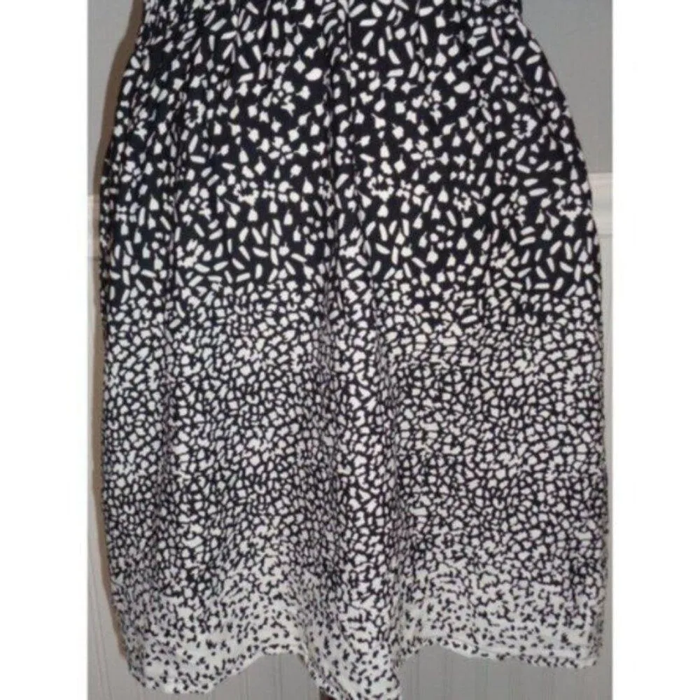 NEW "Pinky" girls Juniors size medium black/white cap sleeve dress Black - Image 6