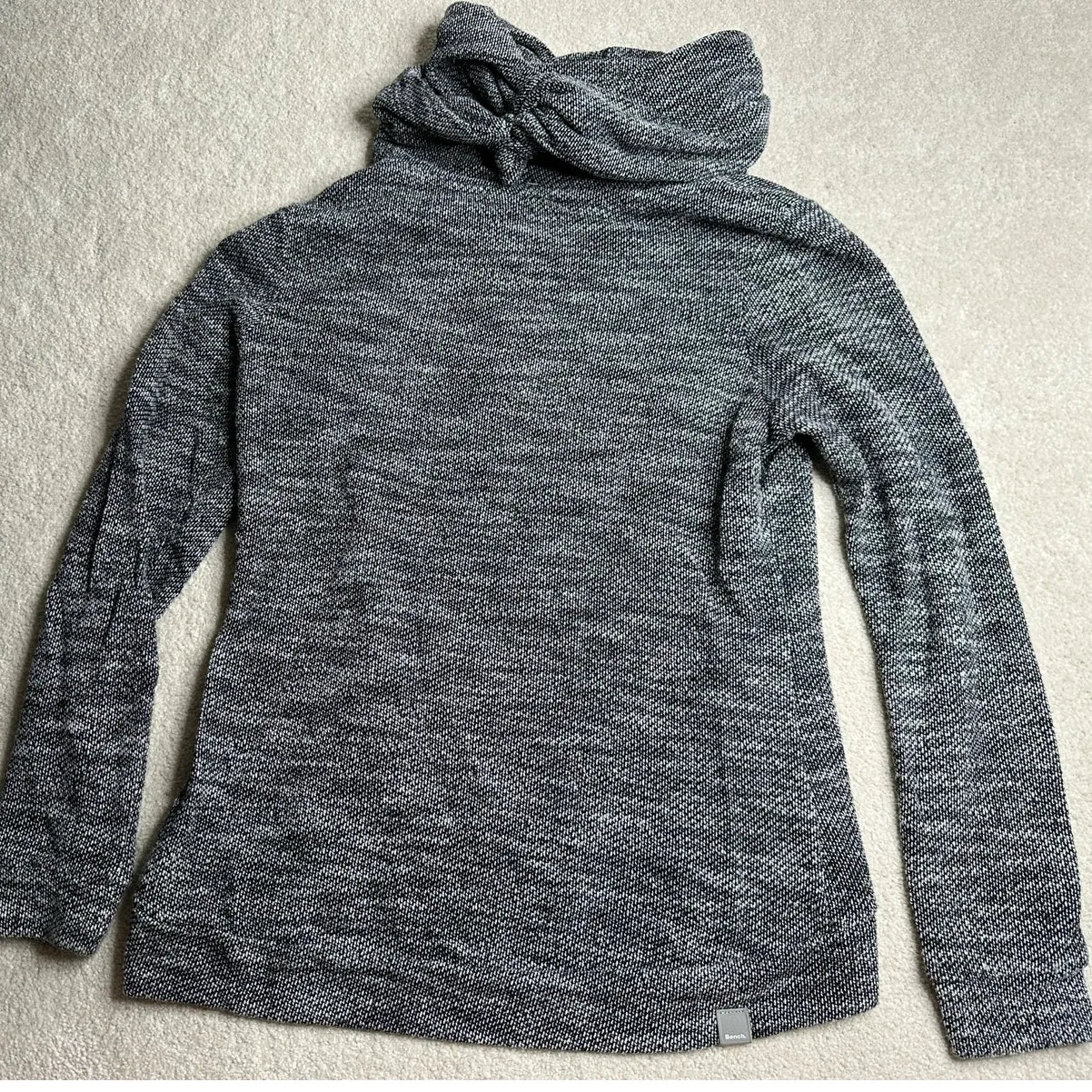 Bench : Gray Marled Cowl neck Sweatshirt - Image 4